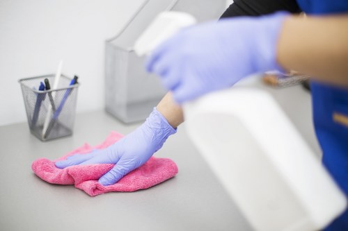 Steam carpet cleaning service for a commercial space in SW3